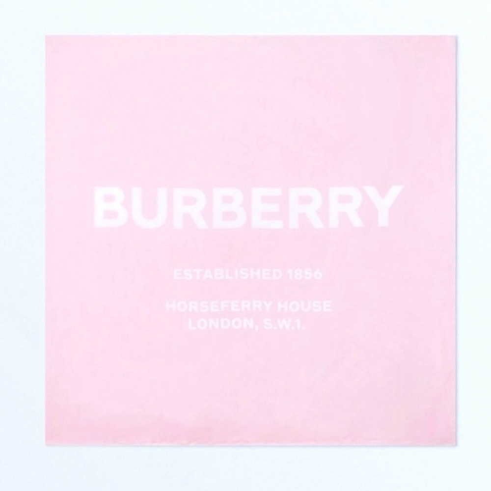Burberry Soft Pink Silk Scarf